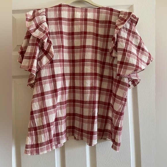 THE GREAT. Tops - The Great flutter sleeve top